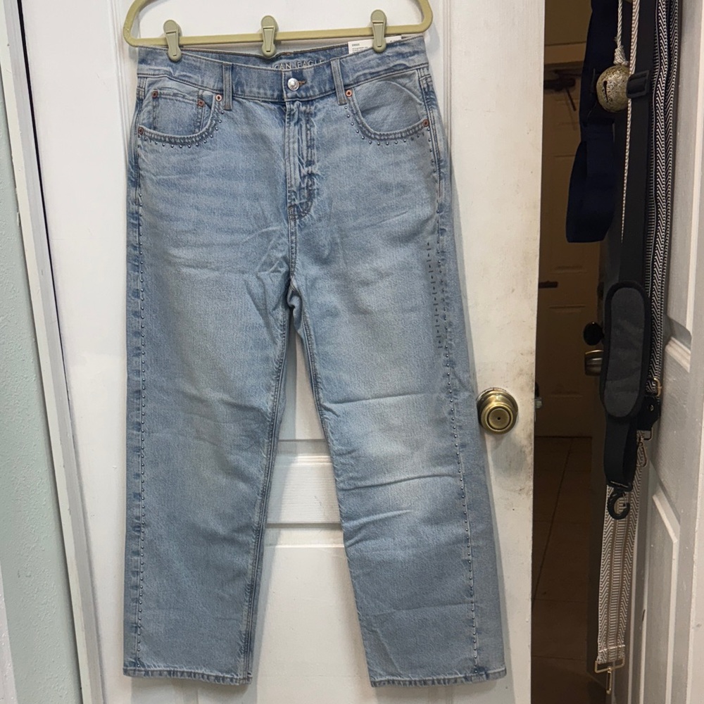 American Eagle Outfitters Light Blue Straight Jeans